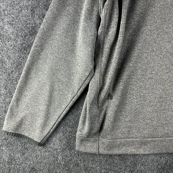Eddie Bauer SweatShirt Mens XL Gray Long Sleeve Logo FLAW Burn Mark on Front - Picture 2 of 9